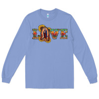 Colony Blue Love Lady Of Guadalupe Long Sleeve Tee - RanaPortraitStore