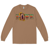 Toasted Coconut Love Lady Of Guadalupe Long Sleeve Tee - RanaPortraitStore