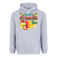 Heather Grey sweet summer time Heavyweight Hoodie - HRA Design Shop