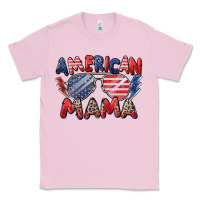 Bubblegum Pink American mama Classic Tee - Zillion Design Studio