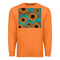 Carrot sunflower turquoise glitter Premium Sweatshirt - JahusDesignShop