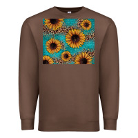 Chestnut sunflower turquoise glitter Premium Sweatshirt - JahusDesignShop