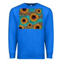 True Royal sunflower turquoise glitter Premium Sweatshirt - JahusDesignShop