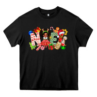 Black Noel Afro Girl Baby Heavy Core Tee - CowhideDigitalArt
