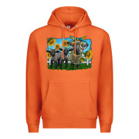 Carrot cute hempshire sheep family Premium Hoodie - LillyAllenDesigns