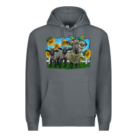 Rock cute hempshire sheep family Premium Hoodie - LillyAllenDesigns