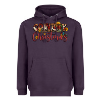 Plum cowboy christmas Heavyweight Hoodie - FaDigitalArtStudio