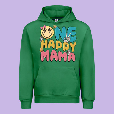 One Happy Mama Urban Hoodie Designed By Maliassmallbusiness