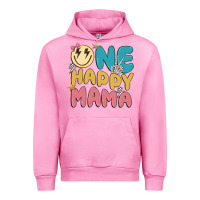 Fuchsia Pink one happy mama Urban Hoodie - MaliasSmallBusiness