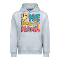 Heather Grey one happy mama Urban Hoodie - MaliasSmallBusiness