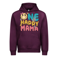 Mauve Wine one happy mama Urban Hoodie - MaliasSmallBusiness