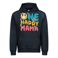 Navy one happy mama Urban Hoodie - MaliasSmallBusiness