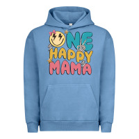 Pigment Pebble Blue one happy mama Urban Hoodie - MaliasSmallBusiness