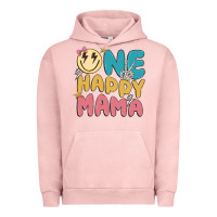 Pigment Salmon one happy mama Urban Hoodie - MaliasSmallBusiness