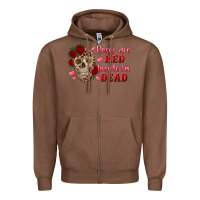 Chestnut roses are red inside i'm dead Skull Zipper Hoodie - RanaPortraitStore
