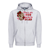 Roses Are Red Inside I'm Dead Skull Zipper Hoodie | Teevron
