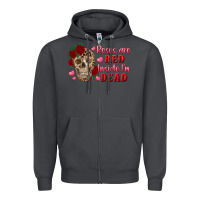 Smoke roses are red inside i'm dead Skull Zipper Hoodie - RanaPortraitStore