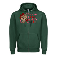Sports Green roses are red inside i'm dead Skull Zipper Hoodie - RanaPortraitStore