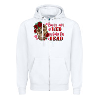 White roses are red inside i'm dead Skull Zipper Hoodie - RanaPortraitStore
