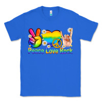 True Royal peace love rock pride Classic Tee - texasbilliewilder