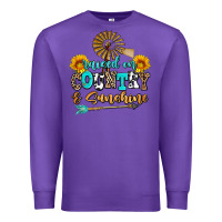 Purple raised on country and sunshine Premium Sweatshirt - AdoDesignShop