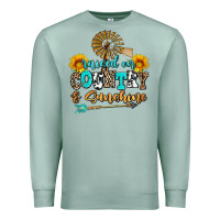 Seafoam raised on country and sunshine Premium Sweatshirt - AdoDesignShop