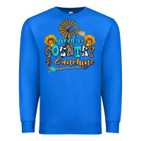 True Royal raised on country and sunshine Premium Sweatshirt - AdoDesignShop