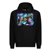 Black black unicorn Premium Hoodie - LillyAllenDesigns