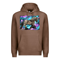 Chestnut black unicorn Premium Hoodie - LillyAllenDesigns