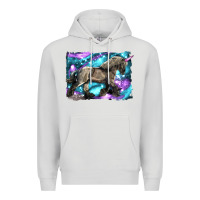 Dove Grey black unicorn Premium Hoodie - LillyAllenDesigns