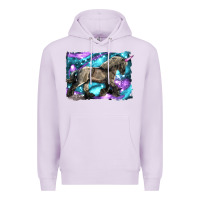 Lilac black unicorn Premium Hoodie - LillyAllenDesigns