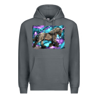 Rock black unicorn Premium Hoodie - LillyAllenDesigns