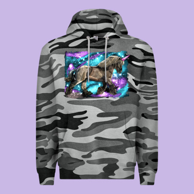 Black Unicorn Premium Hoodie Designed By Lillyallendesigns