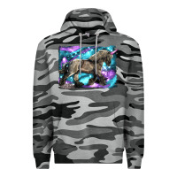 Slate Camo black unicorn Premium Hoodie - LillyAllenDesigns