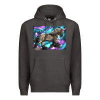 Smoke black unicorn Premium Hoodie - LillyAllenDesigns