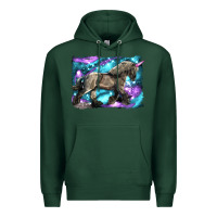 Sports Green black unicorn Premium Hoodie - LillyAllenDesigns