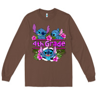 Chestnut preview flower stitch  4th grade Long Sleeve Tee - AdoDesignShop