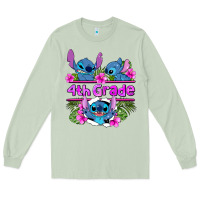 Matcha preview flower stitch  4th grade Long Sleeve Tee - AdoDesignShop