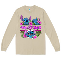 Mushroom preview flower stitch  4th grade Long Sleeve Tee - AdoDesignShop