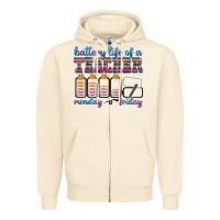 Sandshell battery life of a teacher Zipper Hoodie - texasbilliewilder