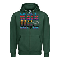 Sports Green battery life of a teacher Zipper Hoodie - texasbilliewilder