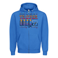 True Royal battery life of a teacher Zipper Hoodie - texasbilliewilder