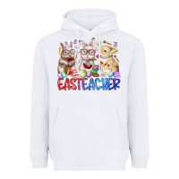 White eastteacher Heavyweight Hoodie - RacoonDesign
