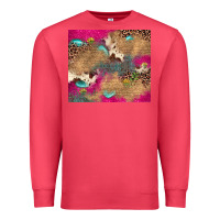 Cardinal pink glitter leopard sunflower gemstone Premium Sweatshirt - JahusDesignShop