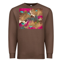 Chestnut pink glitter leopard sunflower gemstone Premium Sweatshirt - JahusDesignShop