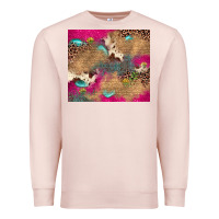 Pale Pink pink glitter leopard sunflower gemstone Premium Sweatshirt - JahusDesignShop