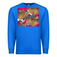 True Royal pink glitter leopard sunflower gemstone Premium Sweatshirt - JahusDesignShop