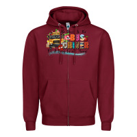 Burgundy be nice to the bus driver its a long walk home Zipper Hoodie - texasbilliewilder
