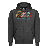 Charcoal Heather be nice to the bus driver its a long walk home Zipper Hoodie - texasbilliewilder