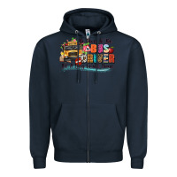 Navy be nice to the bus driver its a long walk home Zipper Hoodie - texasbilliewilder